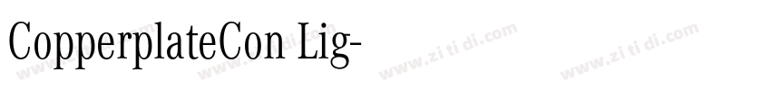 CopperplateCon Lig字体转换